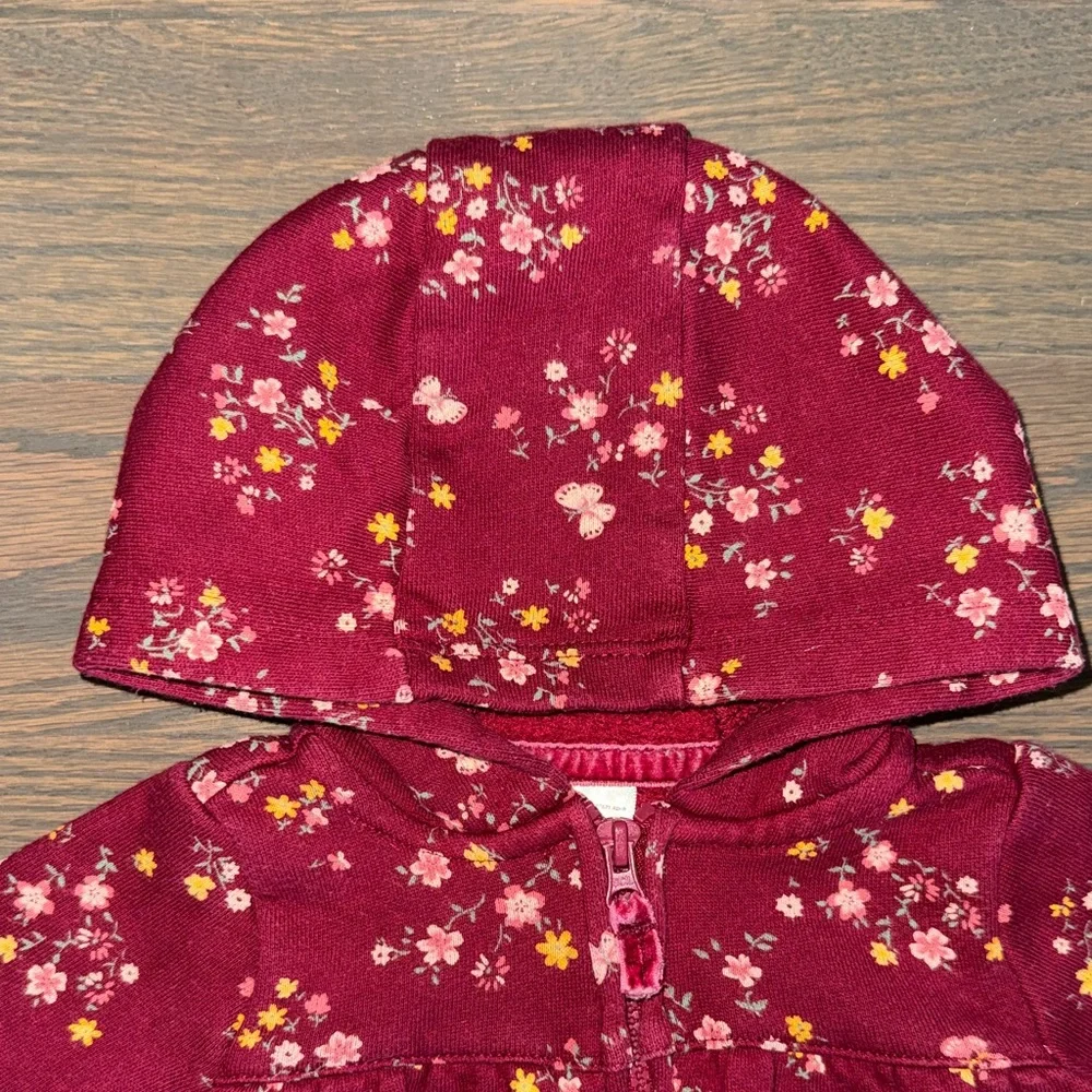 Carter's Floral Fleece Jumpsuit | 6 Months